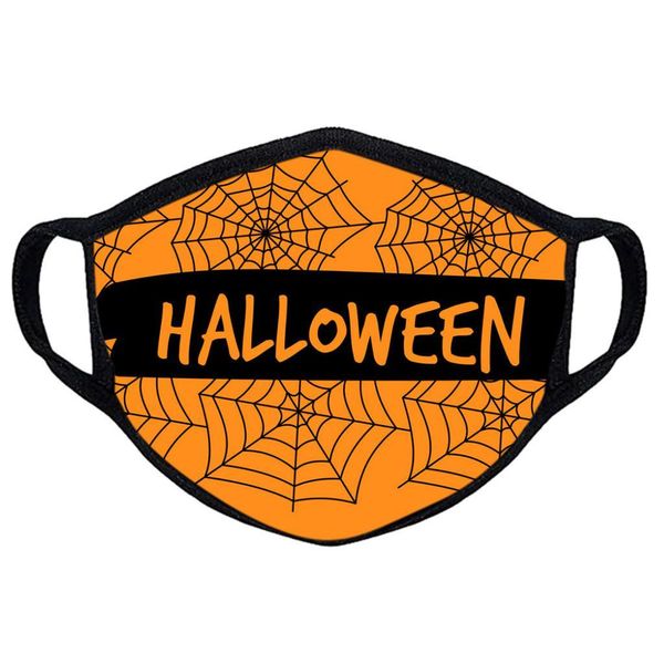 

masks us stock halloween 3d party design printed pattern dust proof washable face over ear fabric mouth mask