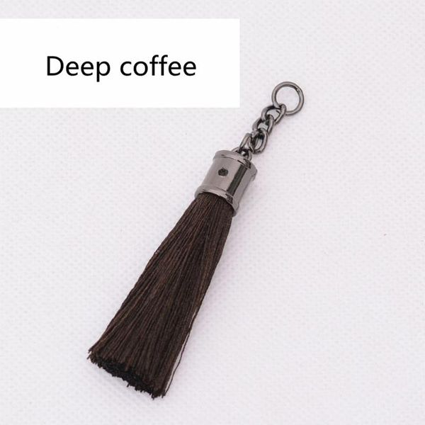 

2pcs alloy rayon gun color pull ring tassel keychain diy garments decorative accessories woman phone bag tassels fringe pendants h wmtiqw