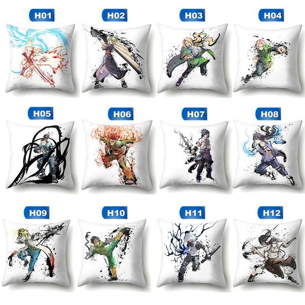 

мода японский аниме naruto серии подушка подушка крышка спальни домашний офис декоративные аниме мультфильм подушки чехлы наволочки