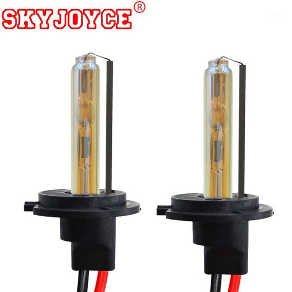 

skyjoyce 35w xenon h1 h7 h11 3000k golden yellow hid xenon lamp bulb globe replacement h8 9005 9006 hb3 hb4 marzda ki a mini1