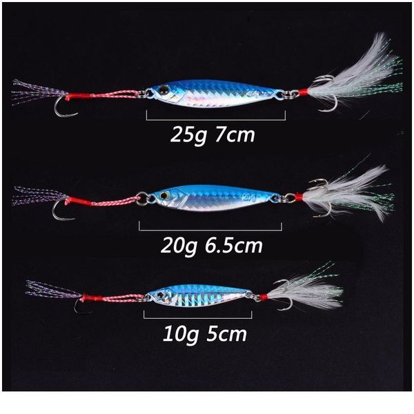 

1pc metal cast jig spoon 10g 20g 25g shore casting jigging lead fish sea bass fishing lure artificial bai jllupr