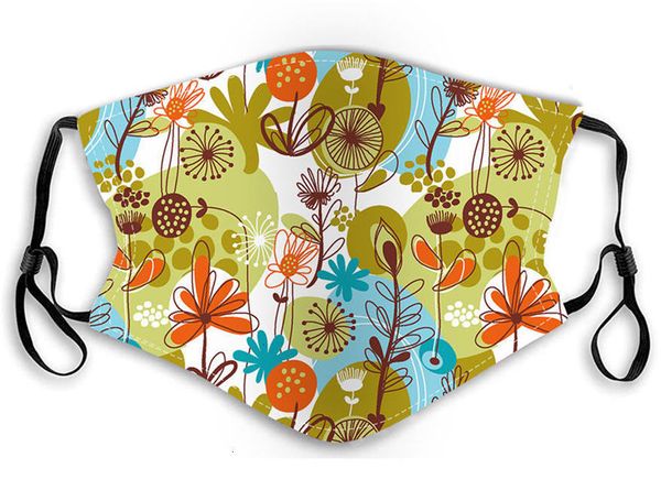 

factoryfactoyfashion kids face mask child children's cartoon print facemask pm2.5 anti-fog dust-proof washable ear mount 7 no735