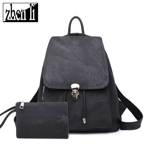 

new backpack women's imitation denim pattern backpack amazon vintage wind bag