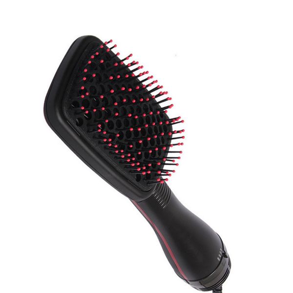 

professional one-step hair dryer blower brush blowdryer electric air fan negative ion multi-functional straightener comb, Silver