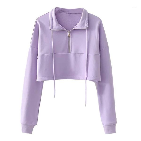 

casual solid hoodies women batwing long sleeve loose ladies zipper lace up short sweatshirts harajuku pullovers1, Black