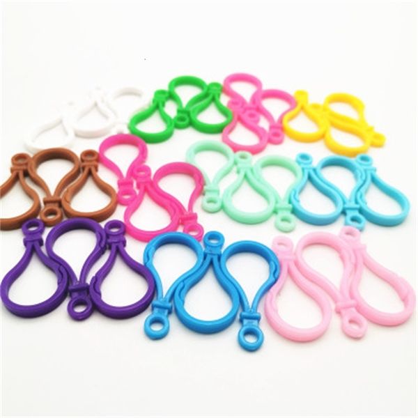 

20191112 bulb open ring buckle gourd chain pp environmental protection plastic key accessories, Silver