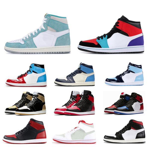 

2021 jumpman 1 basketball shoes men women travis scotts smoke grey chicago obsidian unc mushroom womens trainers sports sho