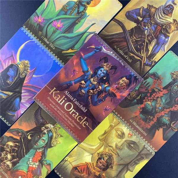 

hay house kali oracle deck tarot card with the wild divine mother hindu board game for fate divination playing dixit sale_fw57
