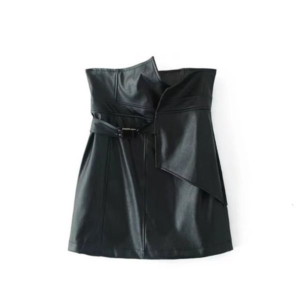 

2021 new elegant spring type essential of female plutonium cut high rise thin black skirt jupe