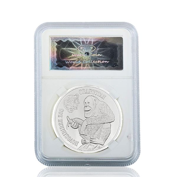 

rh create closeed novosibirsk zoo orangutan commorative chine challenge монеты коллекционирования для деловых подарков rh silver f wmtlbd