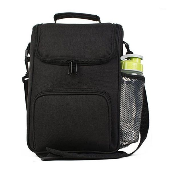 

2020 summer new oxford cloth student insulation cold storage cross-body outing picnic insulation large lunch bags for unisex1, Blue;pink