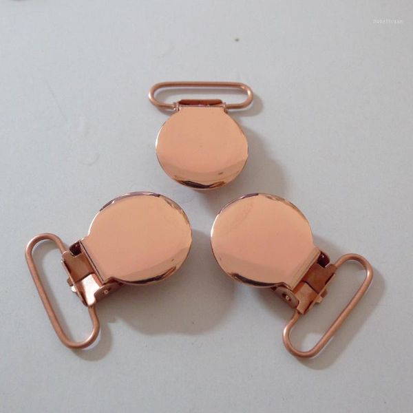 

wholesale-25pcs 1'' inch 25mm copper hue color suspender clips rack plating1