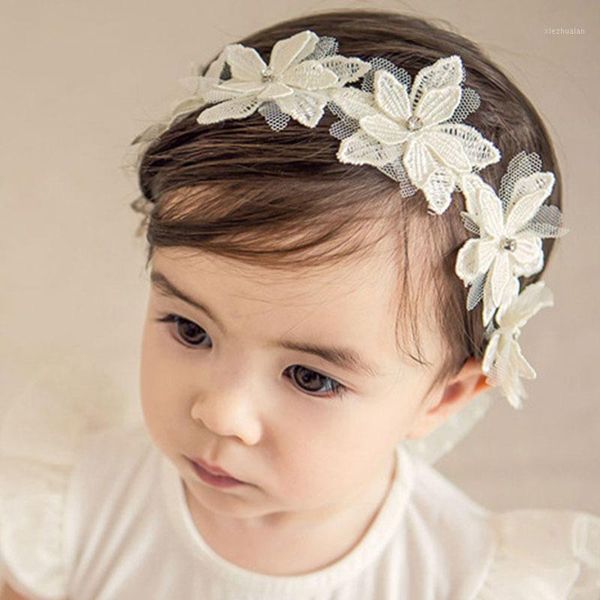 

hair accessories baby headband flower infant girls lace ribbon bands for kids headbands turban born accessories1, Slivery;white