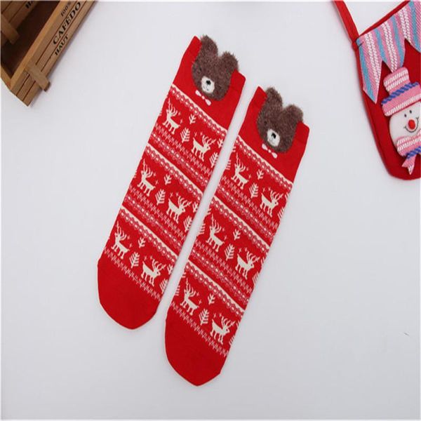 

new cotton christmas socks women men's new 2020 fall winter new year santa claus christmas tree snow elk gifts