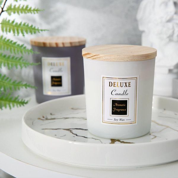 

рождественские сои воск ароматная свеча ароматерапия свеча стекло бездымная свеча вечеринка рождественские украшения свадебный подарок bbyuj