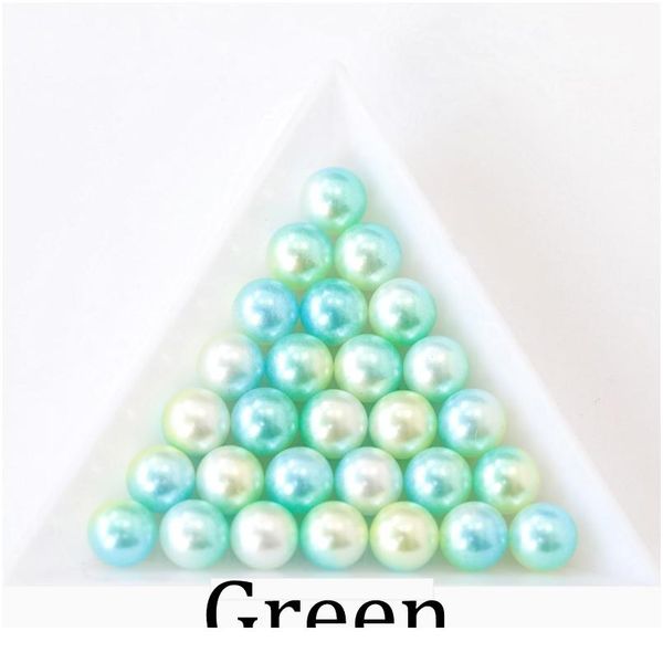 

3/4/6/8/10/12mm rainbow color abs imitation pearl bead no hole loose beads for jewelry making crafts decoration diy ac bbysbz
