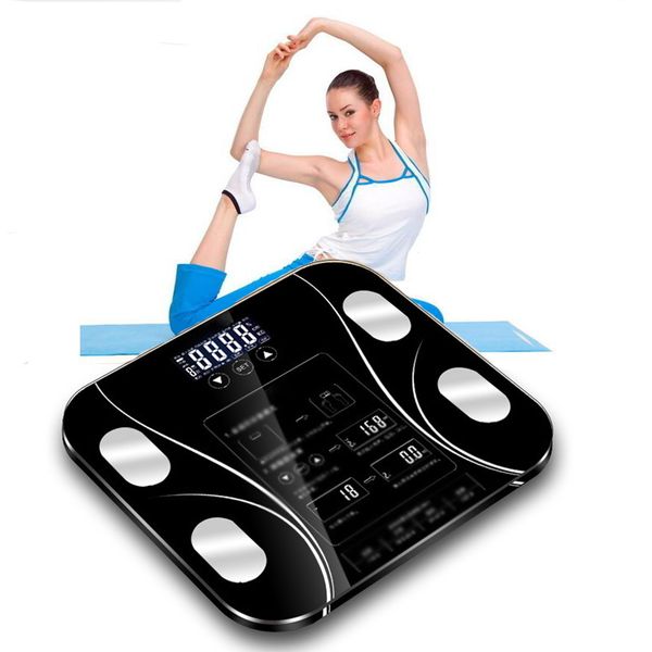 

bluetooth fat bmi scales smart wireless digital body composition analyzer weighing bathroom weight scale q1201