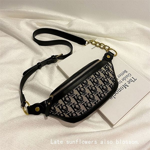 

70% off deals online net red foreign air chest bag ins texture fashion women's 2022 new versatile chain messenger wcck