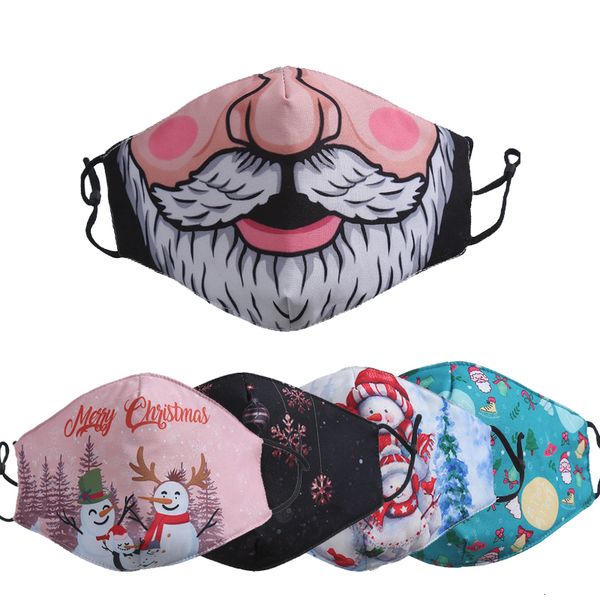 

printed fashion face xmas masks deer anti dust snowflake christmas mouth cover washable reusabcnrjpc