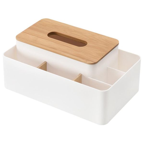 

tissue boxes & napkins multifunction box rectangular facial holder for dining room, kitchen, bedroom dressers and home dÃ©cor