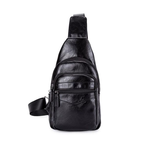 

fashion chest bag messenger crossbody bags for men shoulder sling bag leather short trip mobile phone