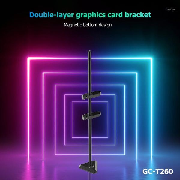 

gc-t260 metal graphics card holder stand bracket support double layer video card for household computer accessories1