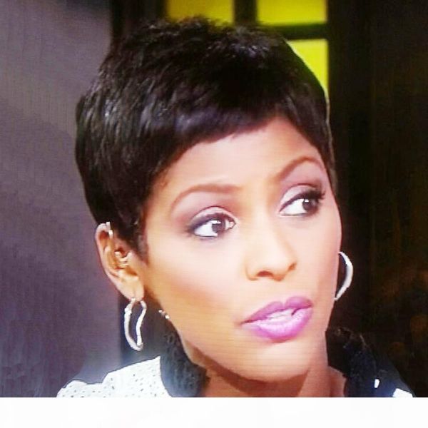 

pixie cut human short hair wigs african american glueless short hair wigs for black women brazilian hair bob short wig, Black;brown