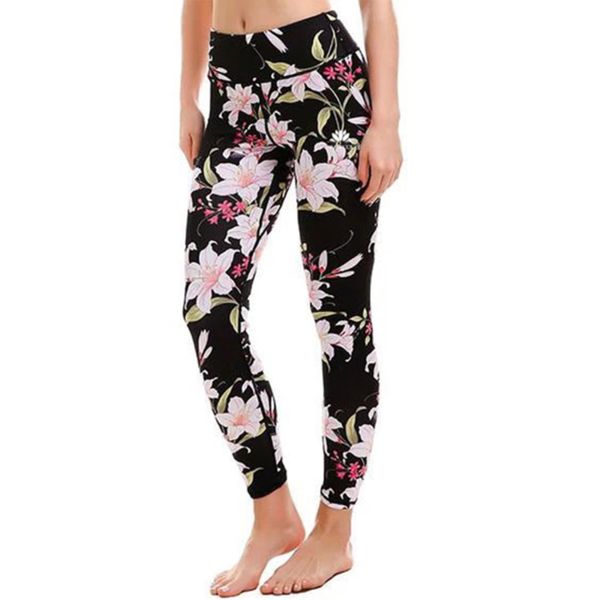 

yoga pants four seasons new sports running capris women's air tight high waist hip lifting yoga pants elastic fitness yoga pants, Black;white