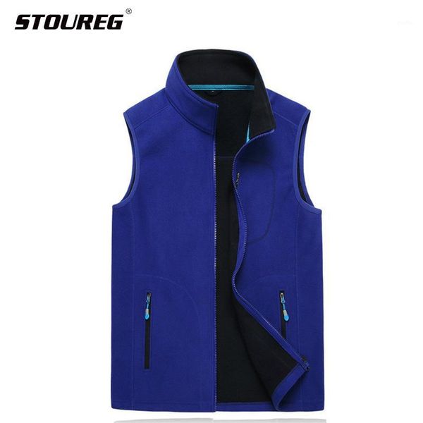 

breathable outdoor sport fleece softshell sleeveless vest,climbing fishing hiking vest for men,keeping warm soft jacket1, Gray;blue