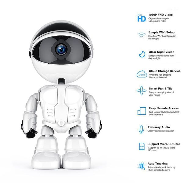 

1080p ip camera robot intelligent auto tracking wifi ip camera home security cameras ptz night vision onvif cctv surveillance1