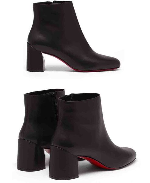 

pretty women ankle booties winter lady red bottoms boot heels boots,paris red soles heel women pumps booties turela 55mm suede ankle boots, Black