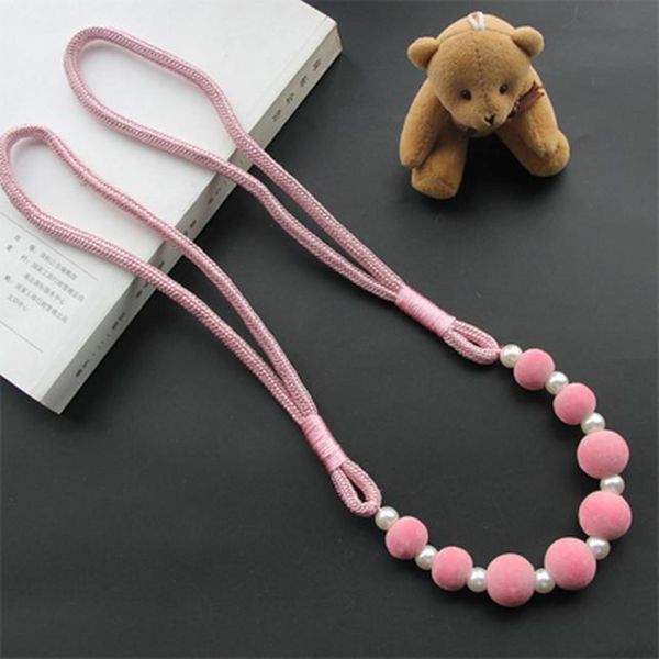 

1pc pompom rope clips curtain tieback buckle strap window drape holdbacks home decorative elegant living room accessories h jllwkh