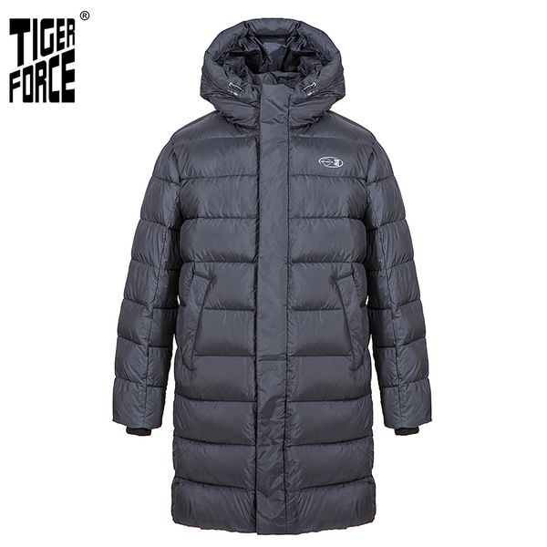 

tiger force 2020 new winter jacket for men long black warm male sports casual fashion thick outdoor men's coat warm parka 70701 q1217