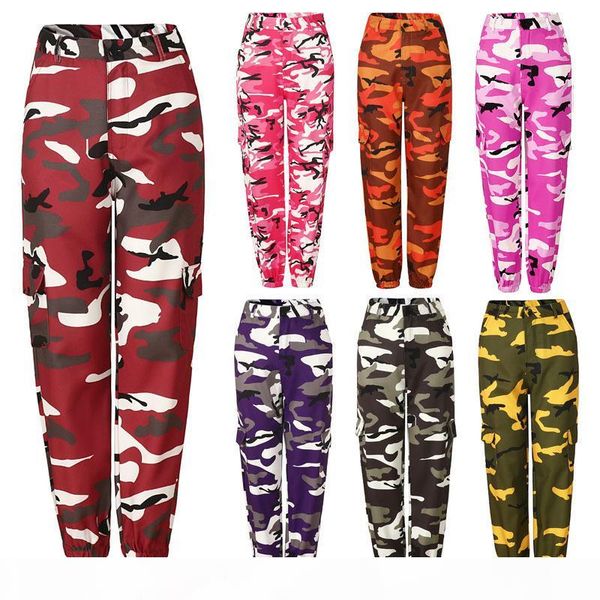

cool 7 colors women pants new fashion casual loose camouflage long pants women casual sport pants outdoor active pantscotton pant climbing, Black;white