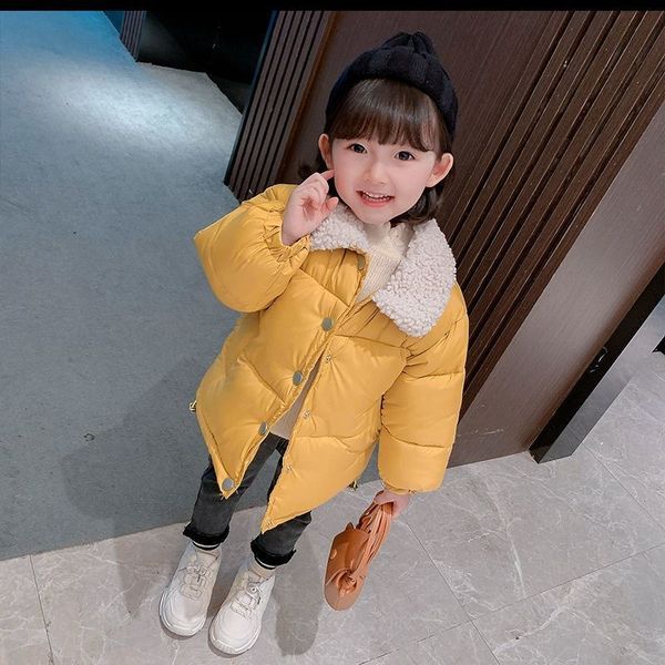 

baby's winter coat, daughter child's foreign style thickened cotton suit autumn and winter boy's and girl's down cotton, Blue;gray