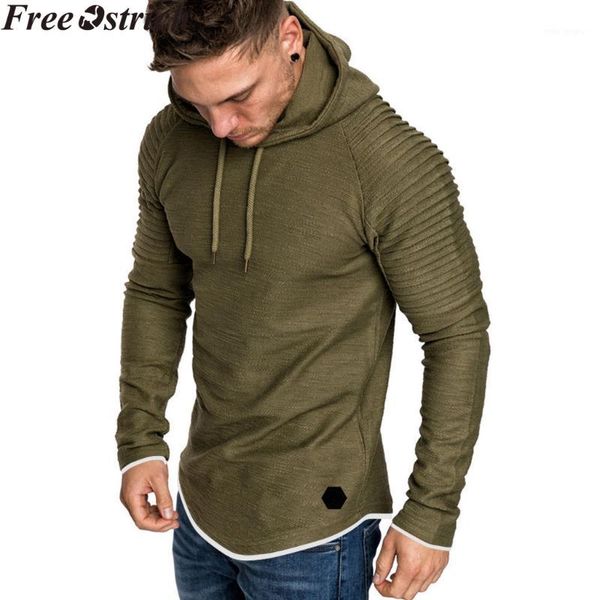 

men pullover long sleeve hooded sweatshirts hip hop drawstring winter coat plus size sports swimshirts drawstring casual 1, Black