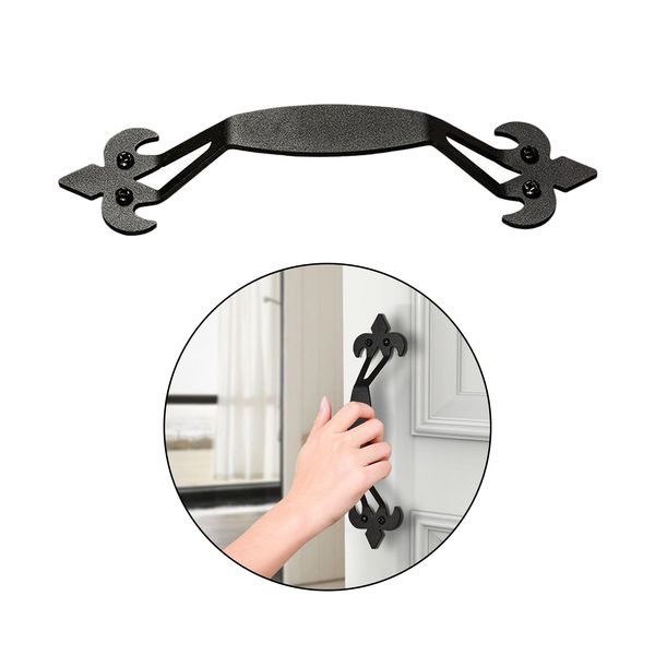 

door handles 11 inch black matte carbon steel gate cabinet pulls handle