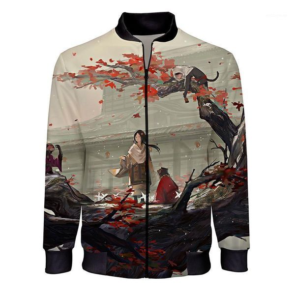 

popular game sekiro shadows die twice 3d printed jackets men's casual stand collar zipper outerwear male fashion bomber jacket1, Black;brown