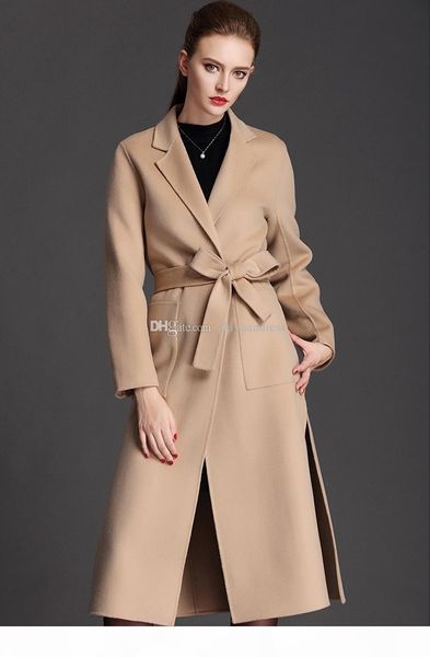 

2019 black friday sale x-long black camel winter jackets womens wool coat ladies cashmere wool coats outerwear coats