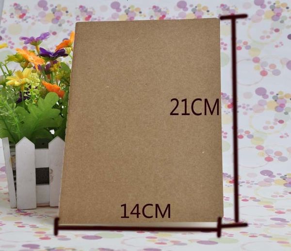 

factory price notepad a5 cowhide blank 2019 book vintage kraft paper easy to carry small notebook graffiti sketch dh, Purple;pink