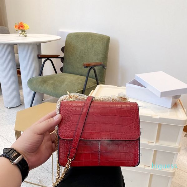 Дизайнер - женские сумки Mini Square Flip Bag Pure Color Ретро стиль мода посыльный сумка с прямоугольной металлической пряжкой карман