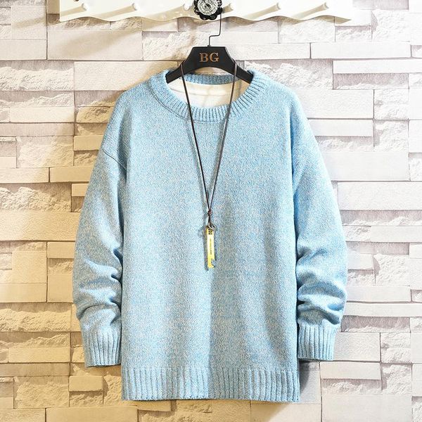 

men's sweaters spring autumn winter clothes 2020 pull oversize -4xl 5xl korea style casual standard pullovers, White;black
