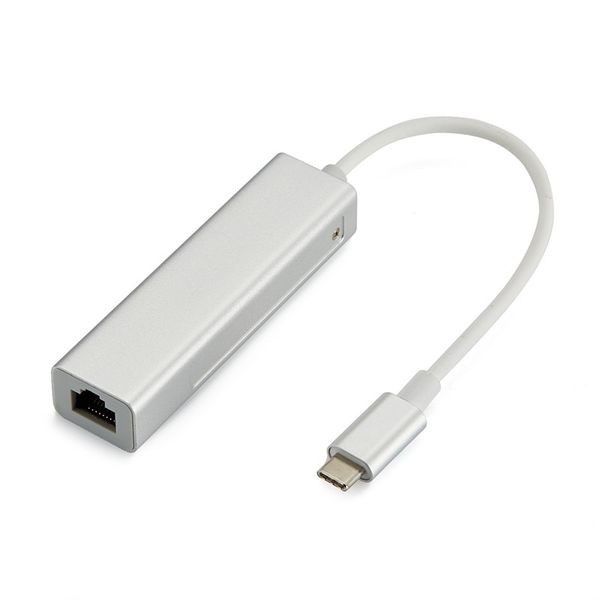 Drive-Free 100M Type-C USB 3.1 до RJ45 100M проводной сетевой карты 3.0hub RTL8152B Бесплатная доставка