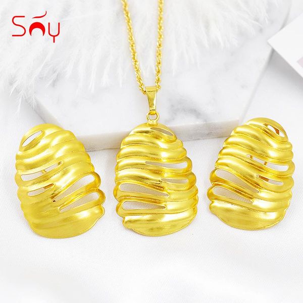 

sunny jewelry trendy jewelry clip earrings pendant dubai women sets egg hollow out for party wedding findings, Silver