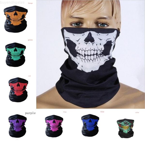 

halloween festival skull masks skeleton outdoor motorcycle bicycle multi function neck warmer ghost half face mask scarves