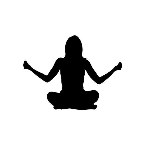 

12.1*9.2 interesting sport yoga zen meditation lotus pose car sticker c16-1941