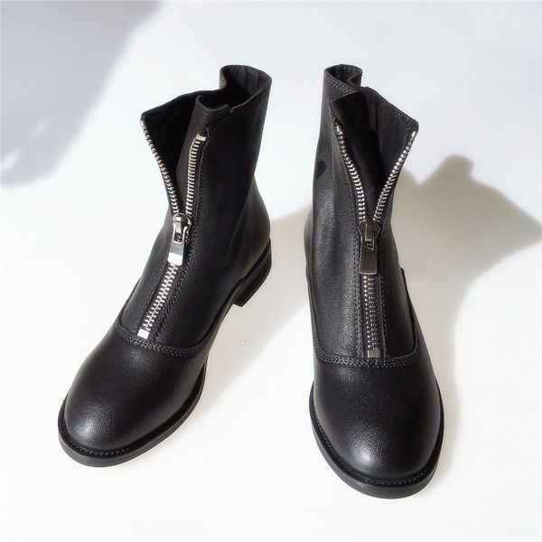 

of 2021 female superior 22-24.5cm lambskin in front for autumn guidi boots bhex, Black