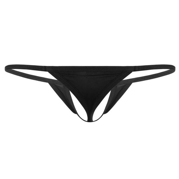 

men's g-strings mens lingerie g-string thong briefs panties low rise t-back erotic open buunderwear front hole bulge pouch underpants, Black;brown