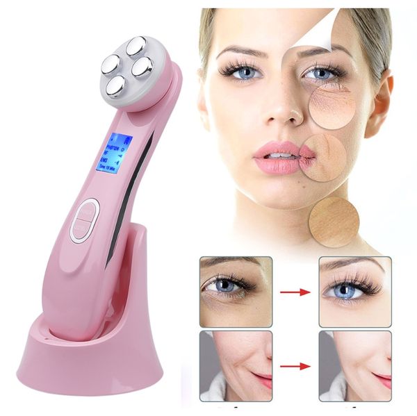 

new rf ems beauty instrument face care tool facial lifting tighten massager led pn light therapy skin care beauty device f bbystd