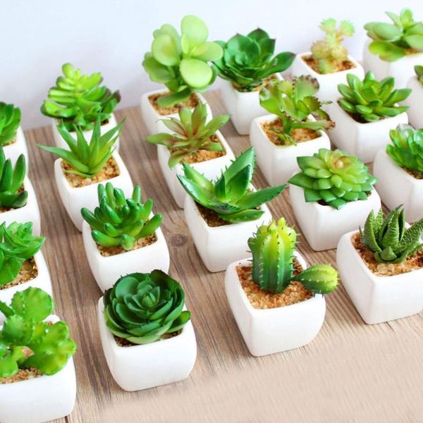 

decorative flowers & wreaths 39styles green artificial succulents plants for home garden decoration wedding wall flower arrangement bonsai f